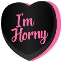 🐐-Candy Hearts -Naughty, Telegram Sticker
