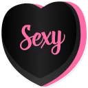💃-Candy Hearts -Naughty, Telegram Sticker