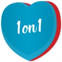 1️⃣-Candy Hearts -Naughty, Telegram Sticker