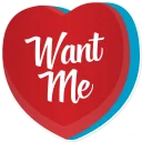 😍-Candy Hearts -Naughty, Telegram Sticker
