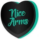 💪-Candy Hearts -Naughty, Telegram Sticker