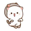 🙃-Peach Cat @TgSticker, Telegram Sticker
