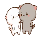 ❤️-Peach Cat @TgSticker, Telegram Sticker