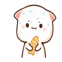 🐠-Peach Cat @TgSticker, Telegram Sticker