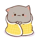 ☺️-Peach Cat @TgSticker, Telegram Sticker