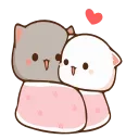 😘-Peach Cat @TgSticker, Telegram Sticker