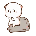 🙅‍♀️-Peach Cat @TgSticker, Telegram Sticker