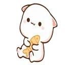 😊-Peach Cat @TgSticker, Telegram Sticker
