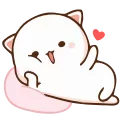 😏-Peach Cat @TgSticker, Telegram Sticker