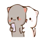 🤗-Peach Cat @TgSticker, Telegram Sticker