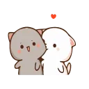 😘-Peach Cat @TgSticker, Telegram Sticker