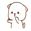👍-Peach Cat @TgSticker, Telegram Sticker