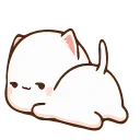 😏-Peach Cat @TgSticker, Telegram Sticker