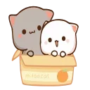 🙃-Peach Cat @TgSticker, Telegram Sticker