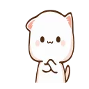 🙂-Peach Cat @TgSticker, Telegram Sticker