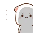 😠-Peach Cat @TgSticker, Telegram Sticker