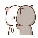 🤗-Peach Cat @TgSticker, Telegram Sticker