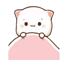 ☺️-Peach Cat @TgSticker, Telegram Sticker