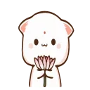 💐-Peach Cat @TgSticker, Telegram Sticker