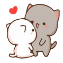 😘-Peach Cat @TgSticker, Telegram Sticker