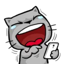 😂-Cat Line, Telegram Sticker