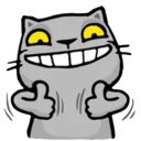 👍-Cat Line, Telegram Sticker