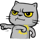😠-Cat Line, Telegram Sticker