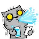 😳-Cat Line, Telegram Sticker