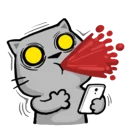 😲-Cat Line, Telegram Sticker