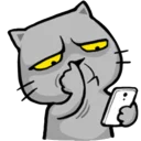 😕-Cat Line, Telegram Sticker