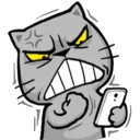 😠-Cat Line, Telegram Sticker