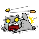 😱-Cat Line, Telegram Sticker