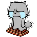 😭-Cat Line, Telegram Sticker