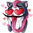 ❤️-Catvador Dali, Telegram Sticker