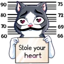 ❤️-Catvador Dali, Telegram Sticker