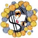 🤑-Catvador Dali, Telegram Sticker