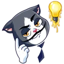 ☝️-Catvador Dali, Telegram Sticker