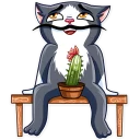 😏-Catvador Dali, Telegram Sticker