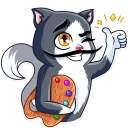 👍-Catvador Dali, Telegram Sticker