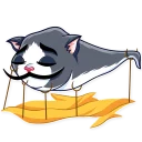 😴-Catvador Dali, Telegram Sticker