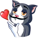 😘-Catvador Dali, Telegram Sticker