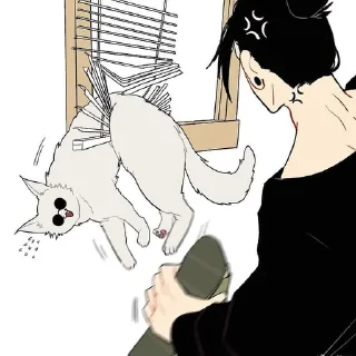 🐈-[Cat kaisen 1]  @Toji_sama, Telegram Sticker