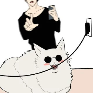 🐈-[Cat kaisen 1]  @Toji_sama, Telegram Sticker