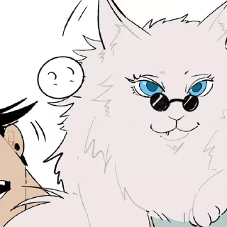 🐈-[Cat kaisen 2]  @Toji_sama, Telegram Sticker