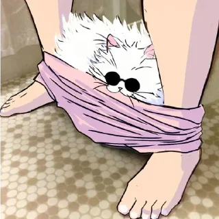 🐈-[Cat kaisen 2]  @Toji_sama, Telegram Sticker
