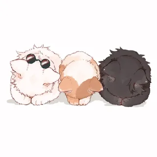 🐈-[Cat kaisen 2]  @Toji_sama, Telegram Sticker