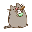 🍚-Pusheen, Telegram Sticker