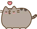 😍-Pusheen, Telegram Sticker