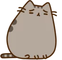 😔-Pusheen, Telegram Sticker