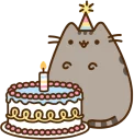 🎂-Pusheen, Telegram Sticker